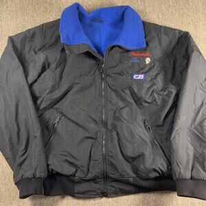 Vintage 90s CB Sports Mammoth Ski School Jacket Fleece Lined Black M/L
